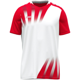 JAKO Shirt Vintage KM wit/rood/donkerrood (4245/028) (NIEUW)