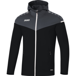 JAKO Jas met kap Champ 2.0 zwart/antraciet (6820/08) - SALE