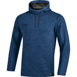 JAKO Sweater met kap Premium Basics marine gemeleerd 6729/49