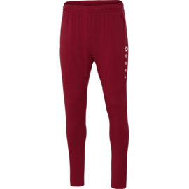 JAKO Trainingsbroek Premium wijnrood (8420/01) - RONDE PRIJS