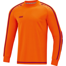 JAKO Shirt de gardien Striker 2.0 orange fluo/vin rouge (8905/19) (SALE)