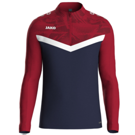 JAKO Ziptop Iconic marine/chilirood (8624/901) - LEVERBAAR VANAF APRIL