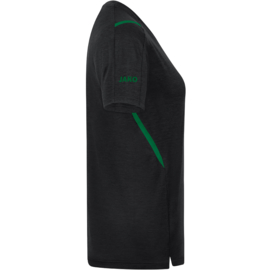 JAKO T-shirt Challenge noir mélange/vert sport (6121/503)