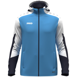 JAKO Jas met kap Dynamic hemelsblauw/wit/marine (6870/431) (NIEUW)
