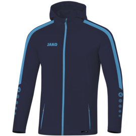 JAKO Veste à capuchon Power marine/bleu ciel (6823/910)