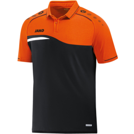 JAKO Polo Competition 2.0 zwart/fluo oranje (6318/19) - RONDE PRIJS