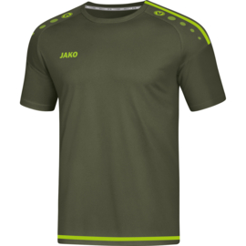 JAKO T-shirt Striker 2.0 kaki/fluogroen (4219/28) (SALE)