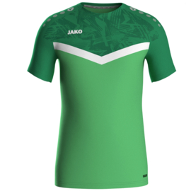 JAKO T-shirt Iconic zachtgroen/sportgroen (6124/222) - LEVERBAAR VANAF APRIL 