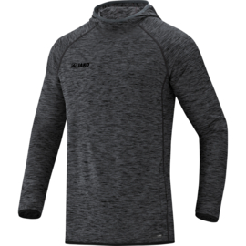 JAKO Sweater met kap Active Basics zwart gemeleerd (8849/08) (SALE)