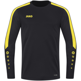 JAKO Sweater Power zwart/citroen (8823/803)