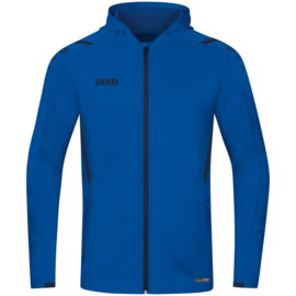 JAKO Jas met kap Challenge royal/marine (6821/403)