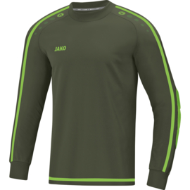 JAKO Shirt de gardien Striker 2.0 kaki/vert fluo (8905/28) (SALE)