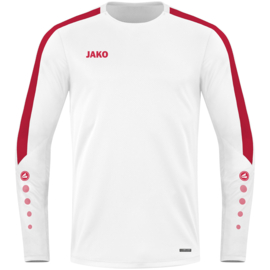 JAKO Sweater Power wit /rood (8823/004)