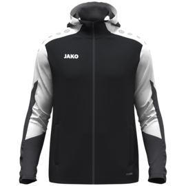 JAKO Jas met kap Dynamic zwart/wit/antraciet (6870/826) (NIEUW)
