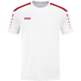 JAKO Shirt Power KM  wit/rood (4223/004)