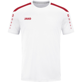 JAKO Shirt Power KM  wit/rood (4223/004)