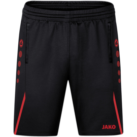 JAKO Traingsshort Challenge zwart/rood  (8521/812)