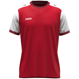 JAKO Shirt Dynamic KM rood/wit/donkerrood (4270/114) (NIEUW)
