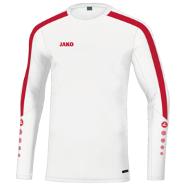 JAKO Sweater Power wit/rood (8823/004)