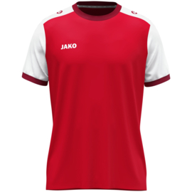 JAKO Shirt Dynamic KM dames rood/wit/donkerrood (4270D/114) (NIEUW)