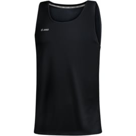 JAKO Tank top Run 2.0 zwart (6075/08) + logo voor en achteraan