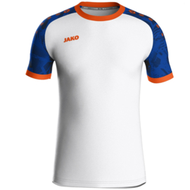 JAKO Shirt Iconic KM wit/sportroyal/fluo oranje (4224/017)