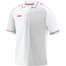 JAKO Shirt Competition 2.0 KM wit/framboos (4218/00) - RONDE PRIJS