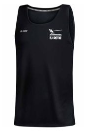JAKO Tank top Run 2.0 zwart (6075/08) + logo voor en achteraan