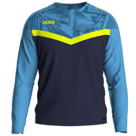 JAKO Sweater Iconic marine JAKO-blauw/fluogeel (8824/914) - LEVERBAAR VANAF APRIL