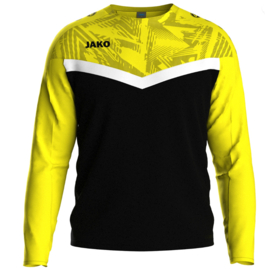 JAKO Sweater Iconic zwart/zachtgeel (8824/808) - LEVERBAAR VANAF APRIL