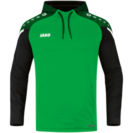 JAKO Sweater met kap Performance zachtgroen/zwart (6722/221)