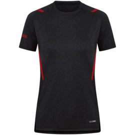 JAKO T-shirt Challenge zwart/rood (6121/502)