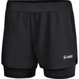 JAKO 2-in-1 short zwart (6249/08)