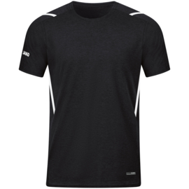 JAKO T-shirt Challenge noir mélange/blanc (6121/501)