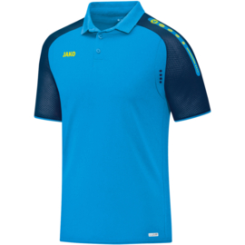 JAKO Polo Champ JAKO blauw/marine/fluogeel (6317/89) - RONDE PRIJS