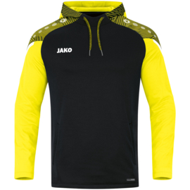 JAKO Sweater met kap Performance zwart/zachtgeel (6722/808)