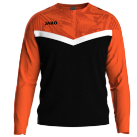 JAKO Sweater Iconic zwart/fluo oranje (8824/807) - LEVERBAAR VANAF APRIL 