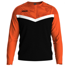 JAKO Sweater Iconic zwart/fluo oranje (8824/807)