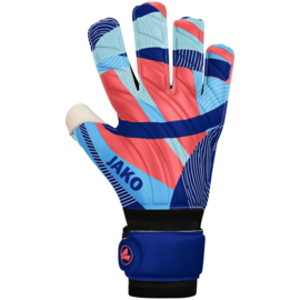 JAKO Keeperhandschoen River Basic RC navy/hemelsblauw/koraal (2589/933) (NIEUW)