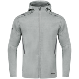 JAKO Veste de loisir Challenge avec capuchon gris clair mélange/anthra light (9821/521)