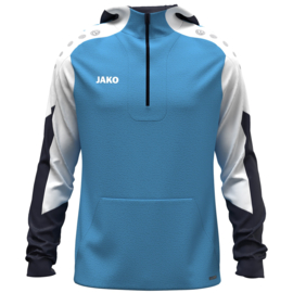 JAKO Sweater met kap Dynamic hemelsblauw/wit/marine (6770/431) (NIEUW)