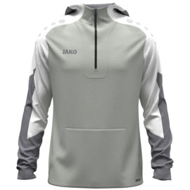 JAKO Sweater met kap Dynamic lichtgrijs/wit/steengrijs (6770/837) (NIEUW)