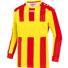JAKO Shirt Milan LM citroen/rood (4343/17) - RONDE PRIJS