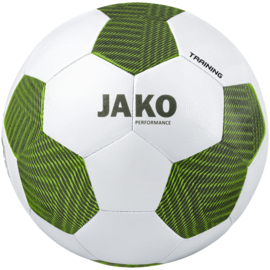 Jako Trainingsbal striker 2.0 kleur wit/kaki/ fluo groen (2353/705)