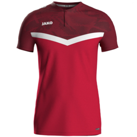 JAKO Polo Iconic rood/wijnrood (6324/103) - LEVERBAAR VANAF APRIL