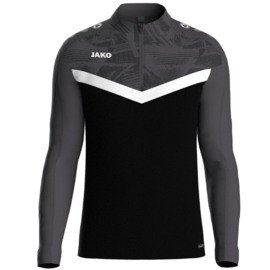 JAKO Ziptop Iconic zwart/antraciet (8624/801)