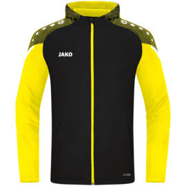 JAKO Veste à capuchon Performance noir/jaune tendre (6822/808)