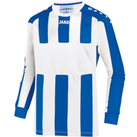 JAKO Shirt Milan LM wit/royal (4343/40) - RONDE PRIJS