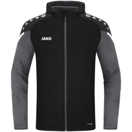 JAKO Jas met kap Performance zwart/antra light (6822/804)