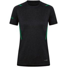 JAKO T-shirt Challenge noir mélange/vert sport (6121/503)